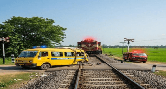 Summer Express - तमिलनाडु: स्कूल वैन की पैसेंजर ट्रेन से टक्कर, दो छात्रों की मौत, कई घायल