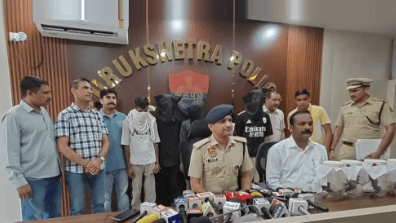 Summer Express - कुरुक्षेत्र पुलिस की बड़ी कार्रवाई, पांच शूटर हथियारों संग गिरफ्तार