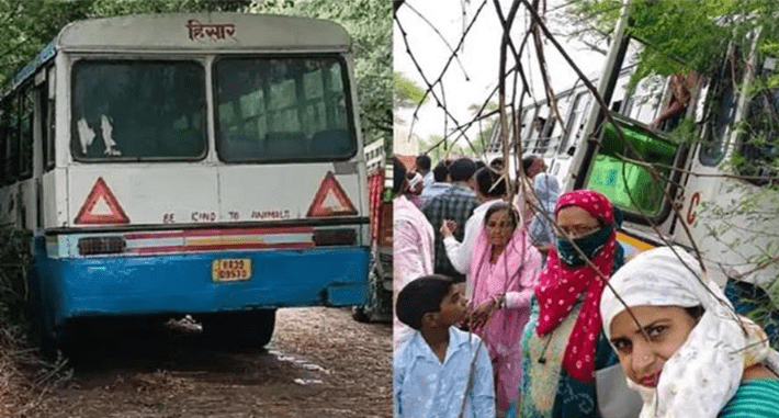 Summer Express - बालसमंद रोड हादसा: रोडवेज बस फंसी, यात्री घबराए