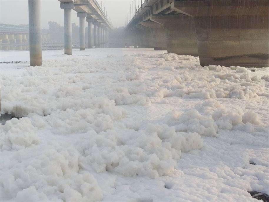 Summer Express - CM के दावे की खुली पोल: यमुना में फिर दिखा जहरीला झाग