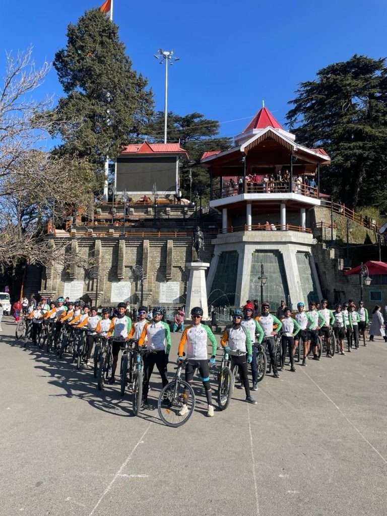 Summer Express - एच.पी. एयर स्क्वाड्रन एनसीसी कुल्लू का 300 किमी साइक्लिंग अभियान सफल
