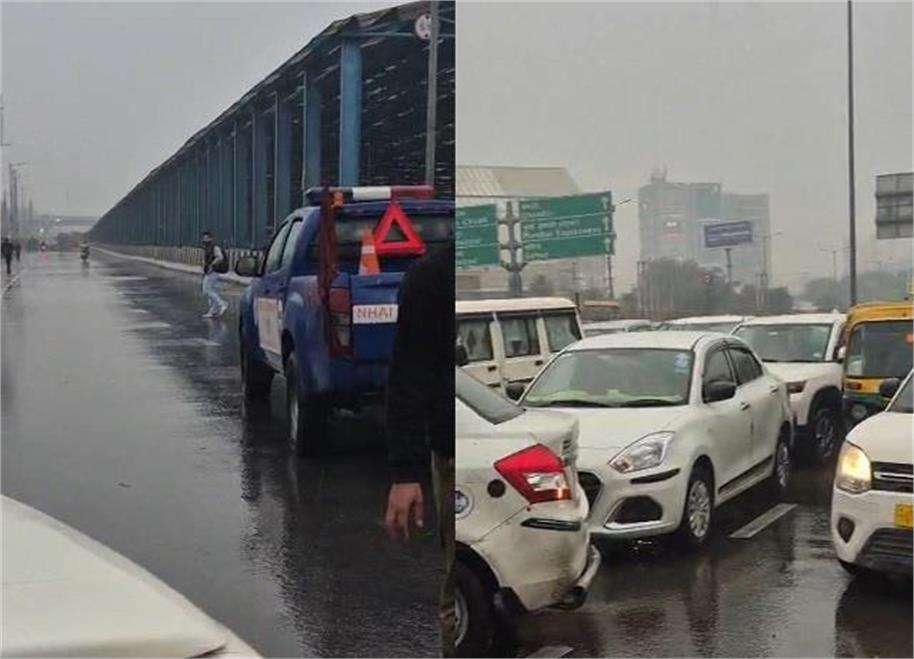 Summer Express - सोहना रोड पर सड़क धंसी, ट्रैफिक जाम से लोगों की मुश्किलें बढ़ीं