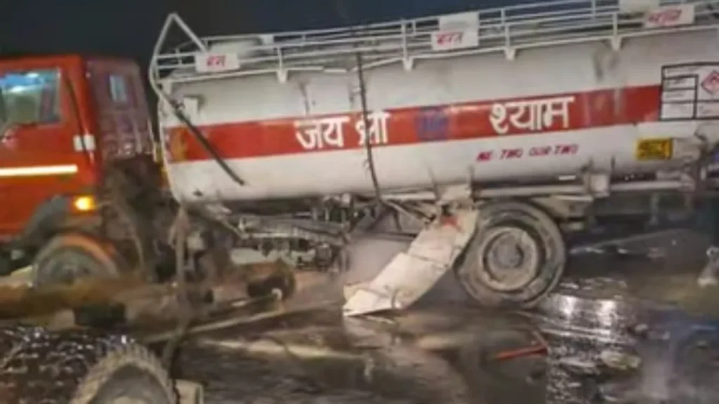 Summer Express - करनाल जीटी रोड पर केमिकल टैंकर पलटा, भीषण जाम लगा