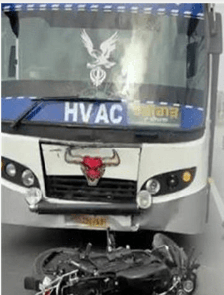 Summer Express - भवानीगढ़ में दर्दनाक हादसा: अवैध कट पार करते बाइक सवार को पीआरटीसी बस ने कुचला, मौके पर मौत
